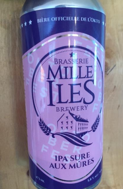 IPA sure aux mûres 5.8%, Brasserie Mille Iles, Canada