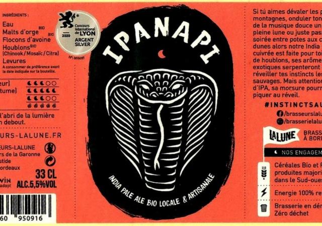 Ipanapi 5.5%, Brasserie LaLune, France