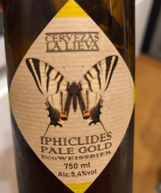 Iphiclides pale gold 5.4%, Cervezas La Lieva, Spain
