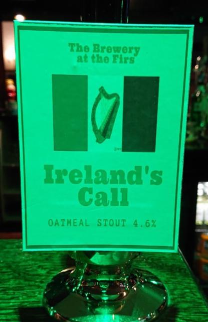 Ireland's Call 4.6%, The Firs Brewery, England