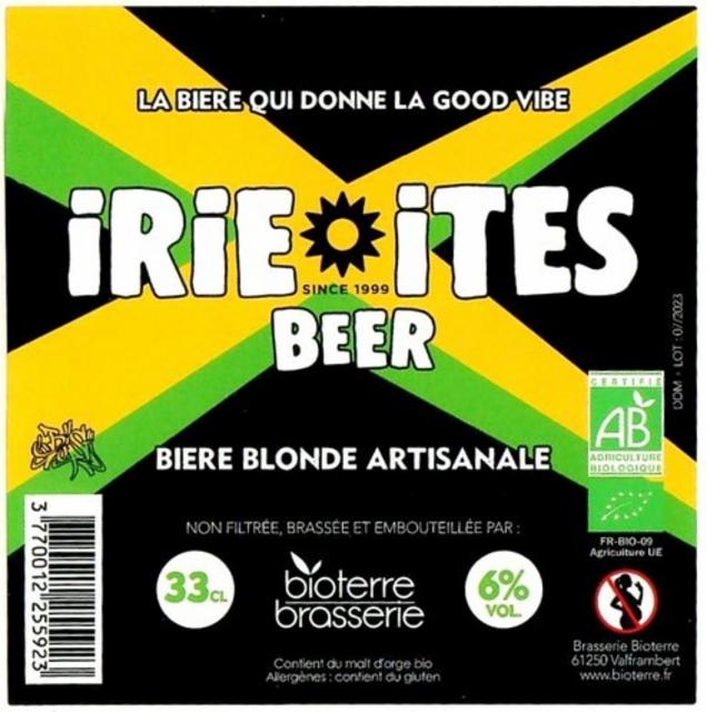 Irie Ites Beer Blonde 6.0%, Bioterre Brasserie, France