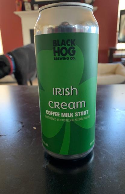 Irish Cream 5.5%, Black Hog Brewing, United States
