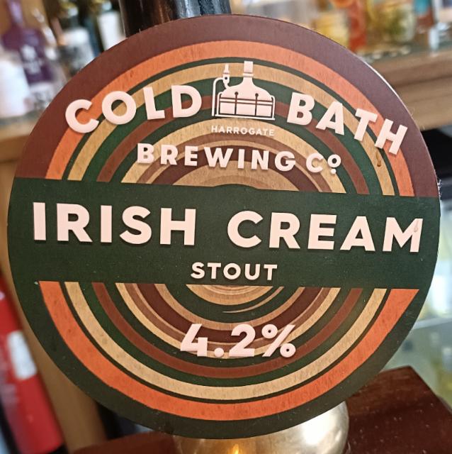 irish cream stout 4.2%, Cold Bath Brewing Co., England