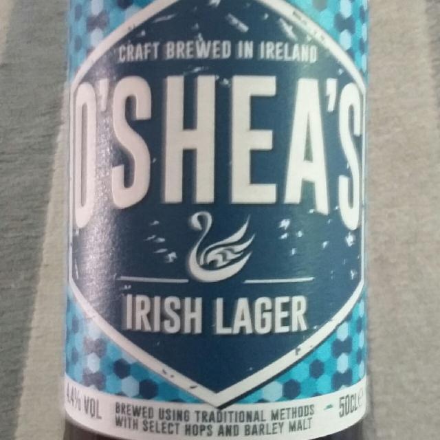 O'Shea's Irish Lager 4.4%, O'shea's, Ireland