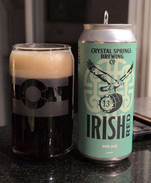 Irish Red, Crystal Springs Brewing Company