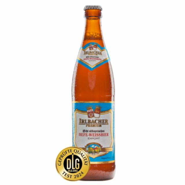 Irlbacher Hefe Weissbier Export 5.4%, Schlossbrauerei Irlbach (Arcobräu Moos), Germany