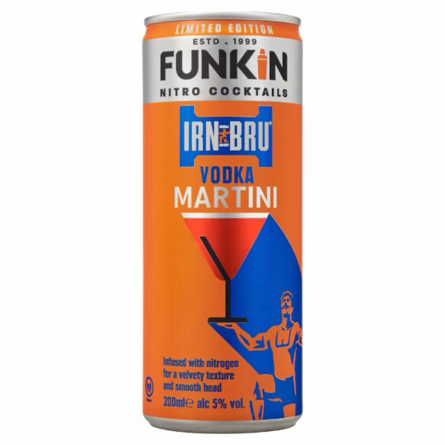 Irn Bru Vodka Martini 5.0%, Funkin Nitro Cocktails, England