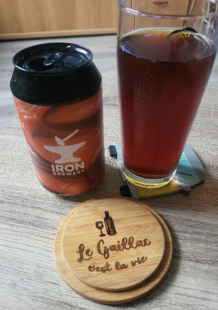 iron brown ale caramel beurre salé 5.8%, Brasserie Iron, France