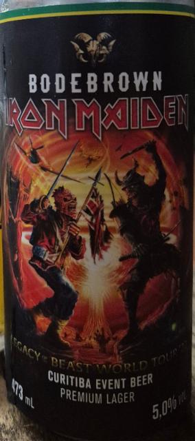 Iron Maiden - Legacy of the Beast World Tour '22 5.0%, Cervejaria Bodebrown, Brazil