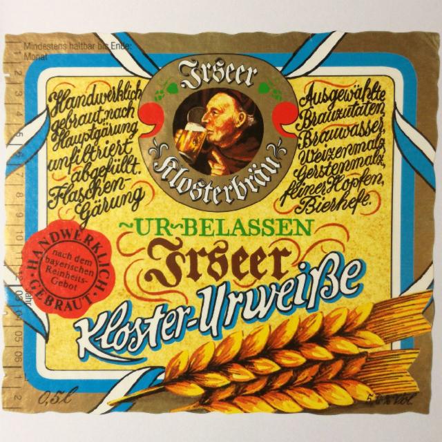 Irseer Kloster Urweisse 5.6%, Klosterbrauerei Irsee, Germany