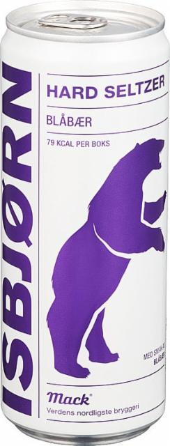 Isbjørn Hard Seltzer - Blåbær 4.0%, Macks Ølbryggeri, Norway