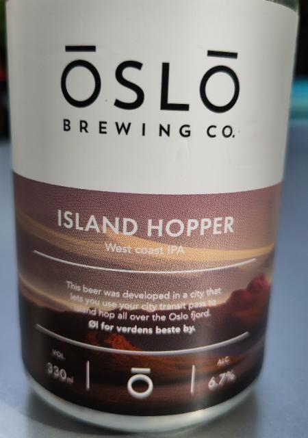 Island Hopper 6.7%, Oslo Brewing Company, Norway