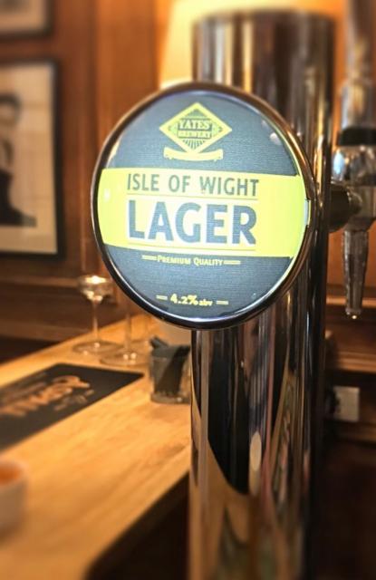 Isle Of Wight Lager 4.2%, Yates' Brewery, England