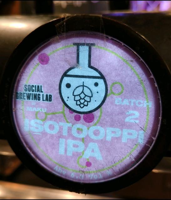 Isotooppi IPA #2 6.2%, Social Brewing Lab By Maku Brewing, Finland