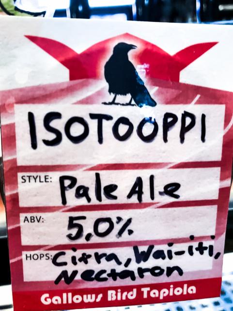 Isotooppi 5.0%, Brew-Pub Gallows Bird, Finland