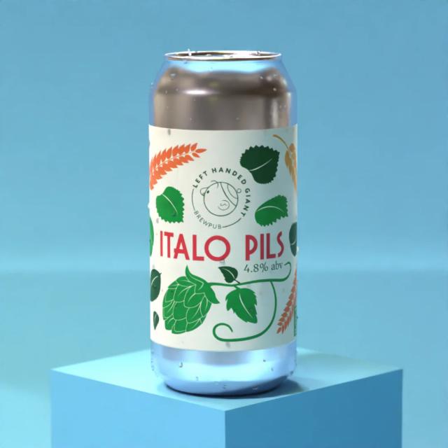 Italo Pils 4.8%, Left Handed Giant Brewing, England