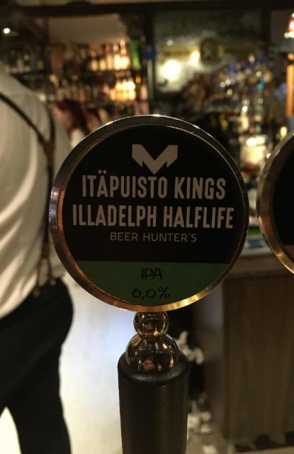 Itäpuisto Kings Illadelph Halflife 6.0%, Panimoravintola Beer Hunter's, Finland