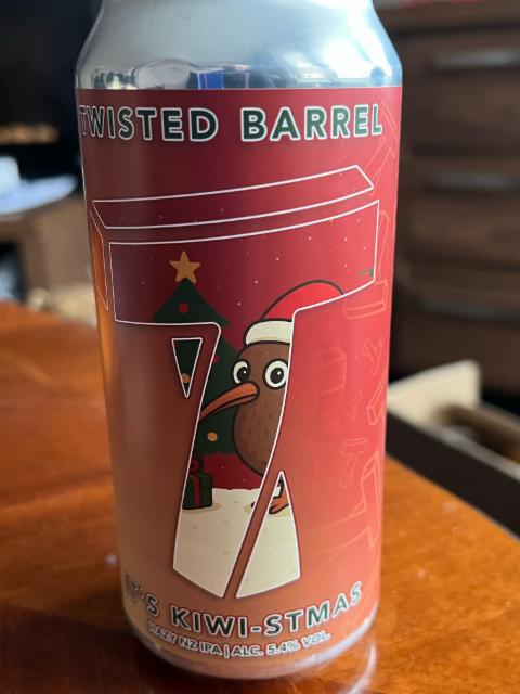 It's Kiwi-stmas 5.4%, Twisted Barrel Ale Limited, England