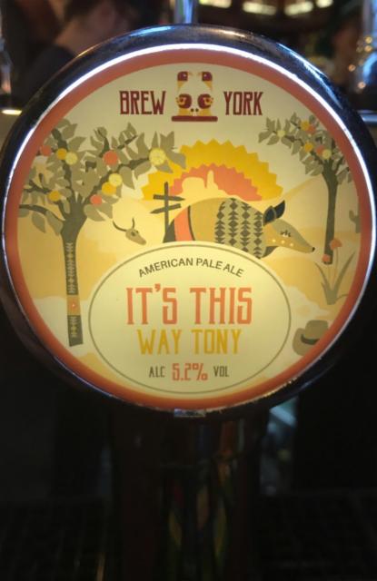 It's This Way Tony 5.2%, Brew York, England