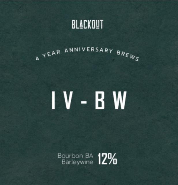 IV-BW 12.0%, Blackout Brewing, Romania