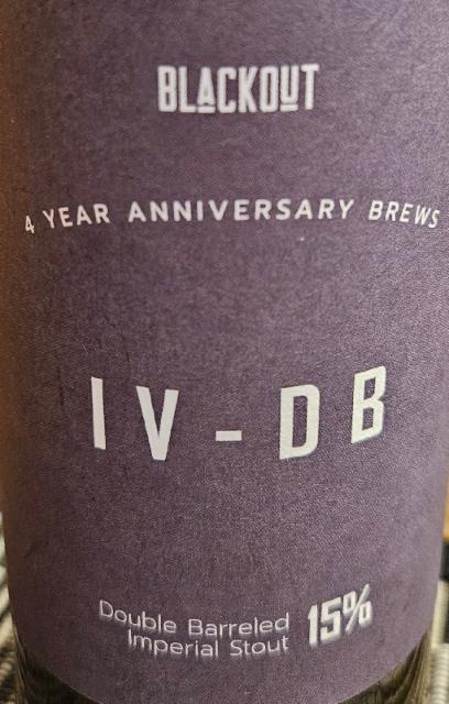 IV-DB 15.0%, Blackout Brewing, Romania