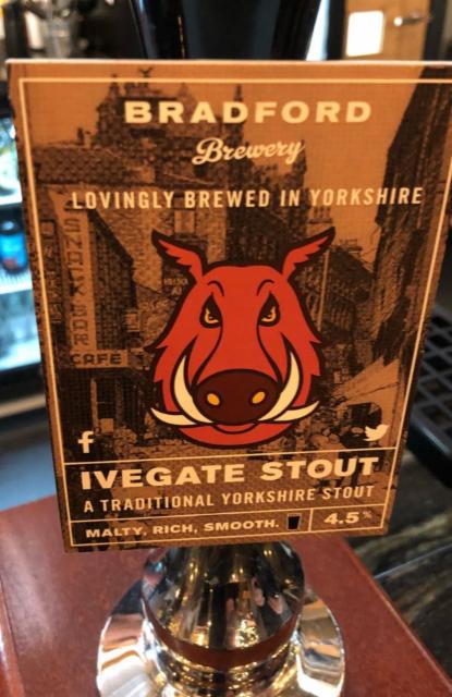 Ivegate Stout 4.5%, Bradford Brewery, England