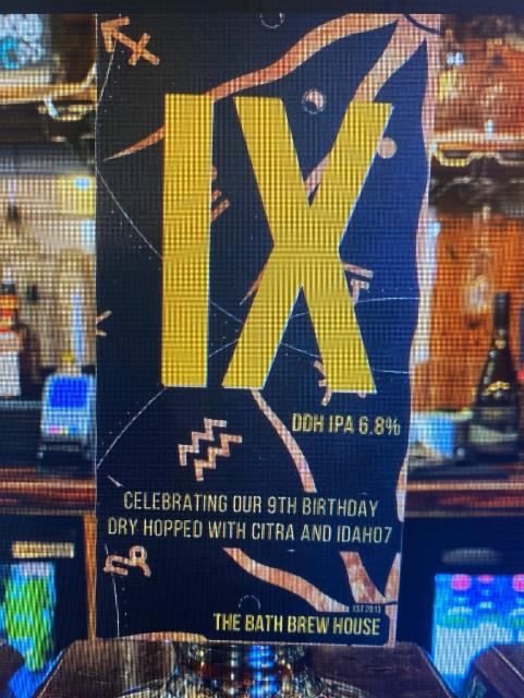 IX 6.8%, The Bath Brew House, England