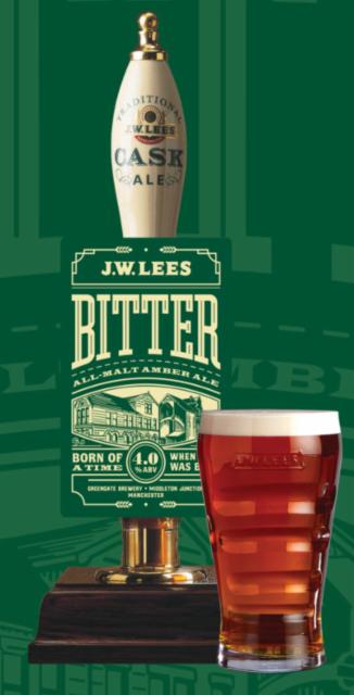 j.w. lees bitter 4.0%, J.W. Lees Brewery, England