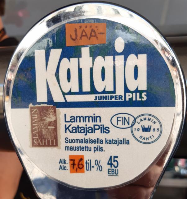 Jää-Kataja Pils 7.4%, Lammin Sahti, Finland