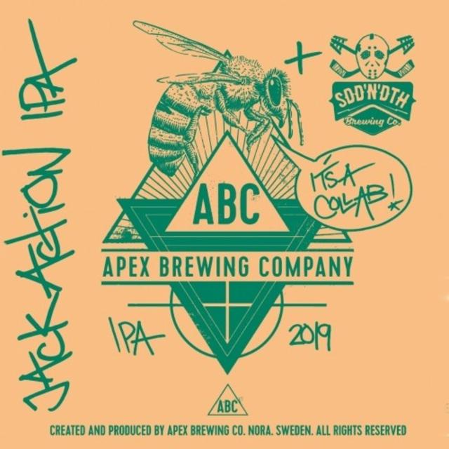 Jack Action IPA 6.5%, Apex Brewing Company, Sweden