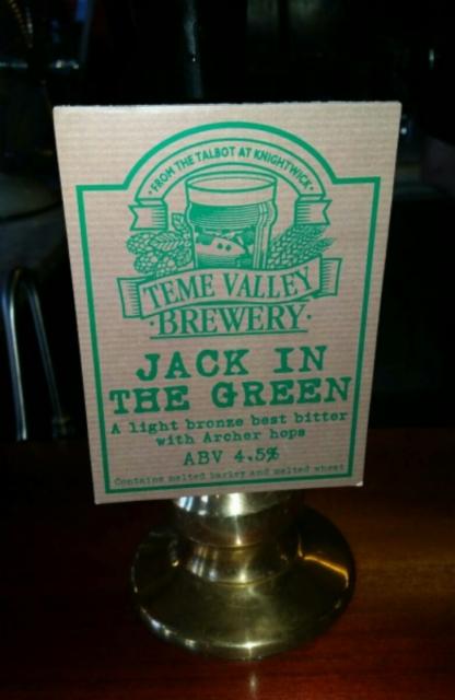 Jack In The Green 4.5%, Teme Valley Brewery, England