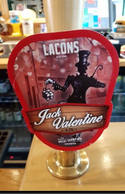 Jack Valentine 4.2%, Lacons Brewery Ltd, England