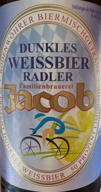 Jacob dunkles Weissbier Radler 2.7%, Familienbrauerei Jacob, Germany