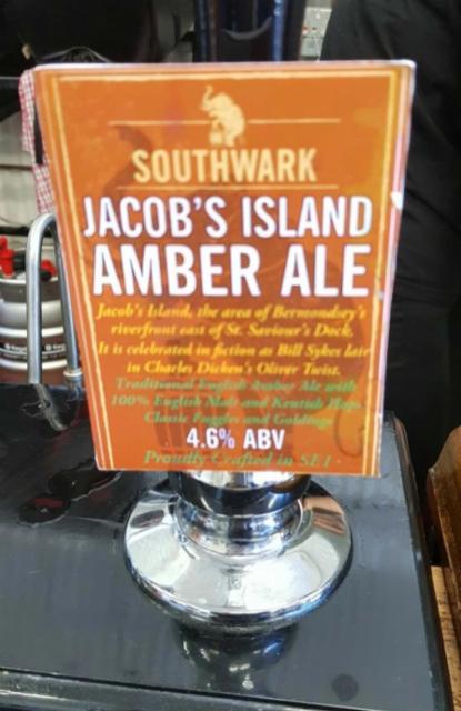 Jacob's Island Amber Ale 4.6%, Southwark Brewing, England