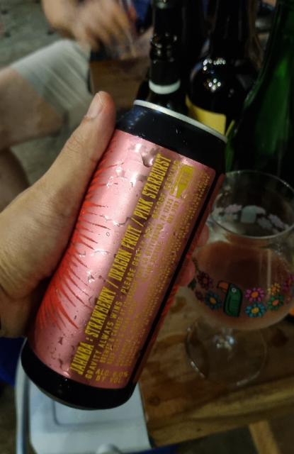 jahmba: strawberry, dragonfruit, pink starburst 0.0%, Fourscore beer co, United States