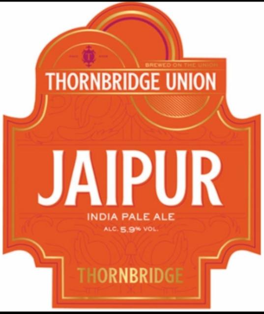 Jaipur on the union 5.9%, Thornbridge Brewery, England