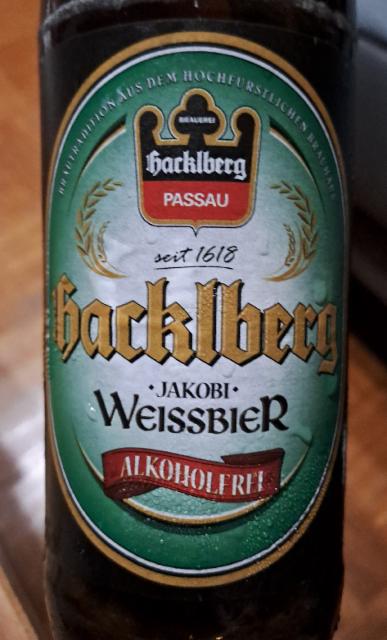Hacklberg Jakobi Weissbier Alkoholfrei 0.5%, Brauerei Hacklberg, Germany