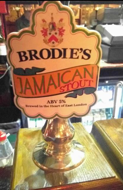 Jamaican Stout 5.0%, Brodie's, England