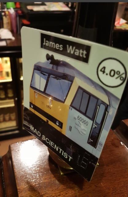 James Watt 4.0%, Mad Scientist Brewpub, England