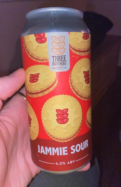 Jammie Sour 4.0%, Three Brothers Brewing Co, England