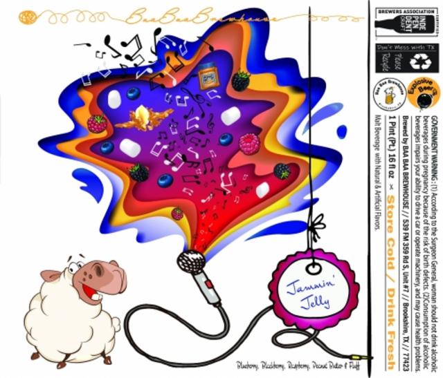 Jammin' Jelly - Blueberry, Blackberry, Raspberry, Peanut Butter & Fluff, Baa Baa Brewhouse, United States