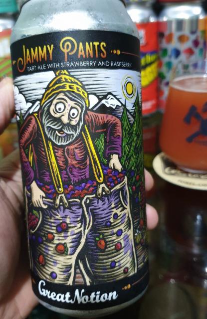 jammy pants (strawberry & raspberry) 7.0%, Great Notion Brewing, United States