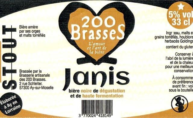 Janis, Brasserie Des 200 Brasses