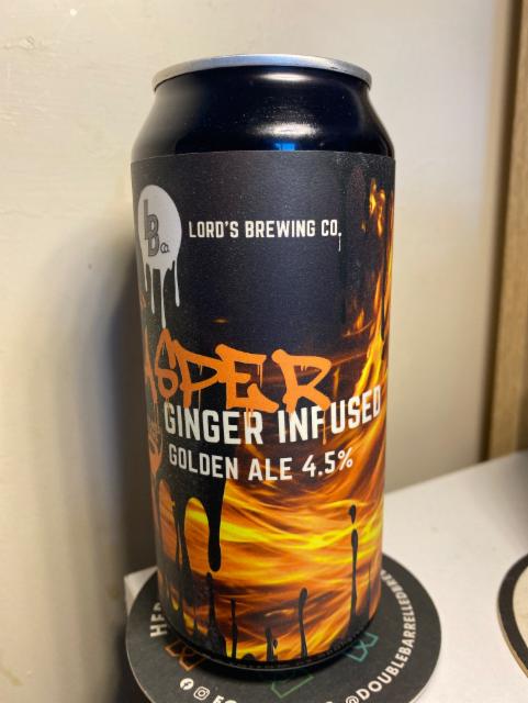 Jasper - Ginger Infused Golden Ale 4.5%, Lord's Brewing Co., England