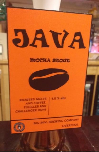 Java 4.0%, Big Bog Brewing Company, England