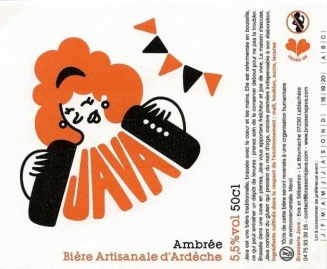 Java Ambrée 5.5%, Brasserie Java, France