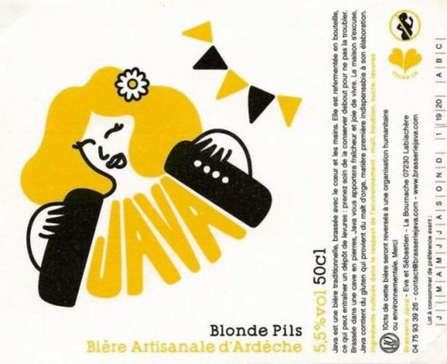 Java Blonde Pils 5.5%, Brasserie Java, France