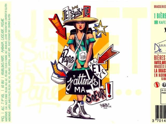 Je Suis Le Pape Et J'Attends Ma Sœur 7.4%, Brasserie De Sutter, France