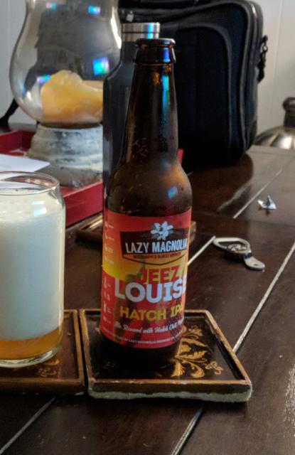 Jeez Louise Hatch IPA 5.5%, Lazy Magnolia Brewing Company, United States