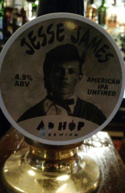 Jesse James 4.9%, Ad Hop Brewing Ltd, England